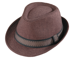Brown Henschel Fedora Hat