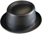 Henschel Leather Porkpie Hat