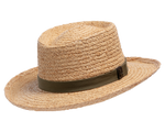 Organic Straw Boater Hat