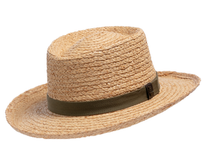 Organic Straw Boater Hat