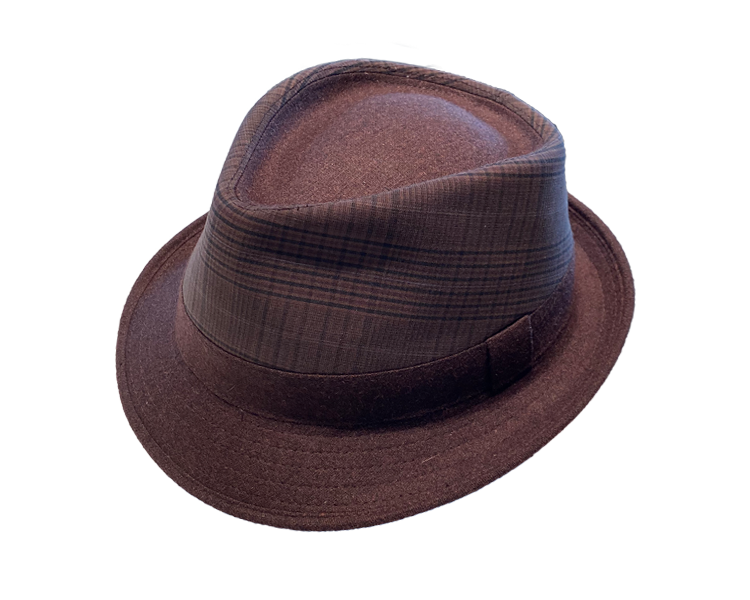 Plaid Winter Fedora Hat