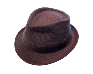 Plaid Winter Fedora Hat