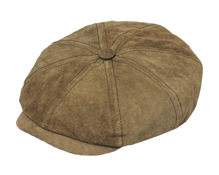Classic Suede Leather Gatsby Cap