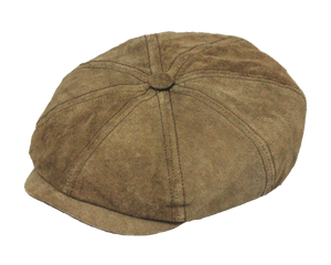 Classic Suede Leather Gatsby Cap