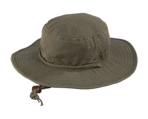 Wide Brimmed Washed Cotton Bucket Hat