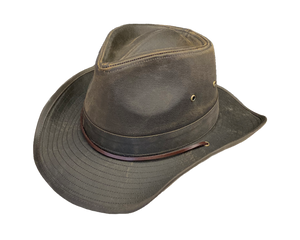 Waxed Cotton Outdoor Western Hat