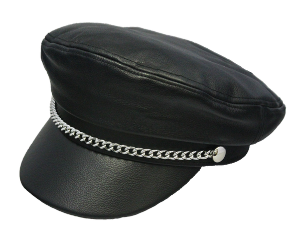 HENSCHEL HAT LEATHER MARINE CAP 米国製 Henschel Hat Company | Trinity Leather Brando Cap – Hat Habit
