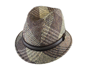 Italian Made Fedora Made from Harris Tweed