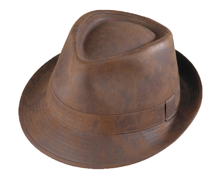 Henschel Leather Fedora Hat