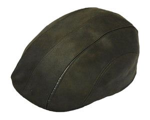 Leather Flat Cap